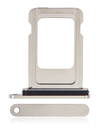 Tiroir Double SIM pour iPhone 15 Pro - 15 Pro Max - Blanc Titane