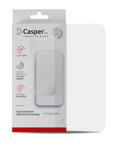 [107082117562] Verre trempé Clair compatible iPhone 15 Pro - Apple - Casper Pro