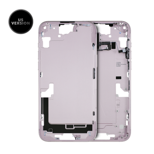 Châssis intermédiaire avec boutons Power et volume original pour iPhone 15 Plus - Version US - Grade A - Rose - original occasion