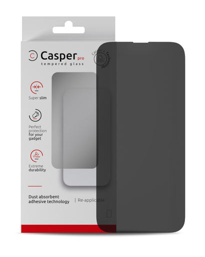 [107082117563] Verre trempé Privacy compatible iPhone 15 Pro - Apple - Casper Pro
