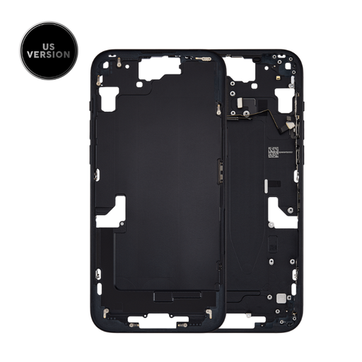 Châssis intermédiaire avec boutons Power et volume original pour iPhone 15 Plus - Version US - Grade A - Noir - original occasion