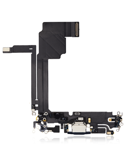 [107082130322] Connecteur de charge avec nappe compatible iPhone 15 Pro Max - Premium - Bleu Titane