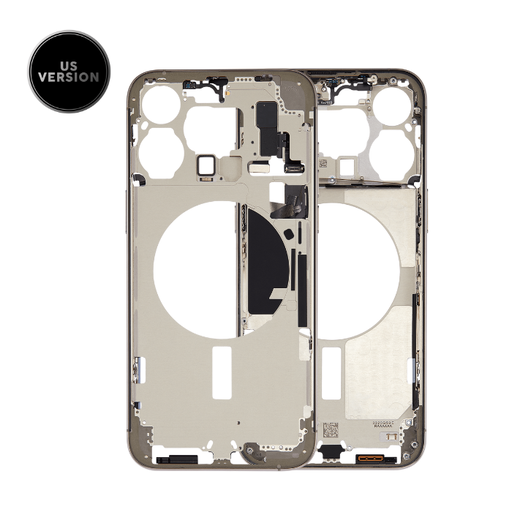 Châssis intermédiaire avec boutons Power et Volume original pour iPhone 15 Pro Max - Grade A - Version US - Titane Naturel - original occasion