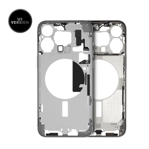 Châssis intermédiaire avec boutons Power et Volume original pour iPhone 15 Pro Max - Grade A - Version US -Blanc Titane - original occasion