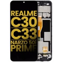 Bloc écran LCD avec châssis compatible Realme C30 - C33 - Narzo 50i Prime - Reconditionné - Toutes couleurs