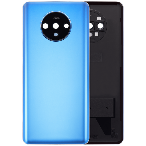 Vitre arrière compatible OnePlus 7T - Aftermarket Plus - Bleu glacier