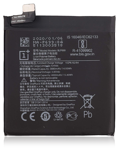 Batterie pour OnePlus 7 Pro BLP699
