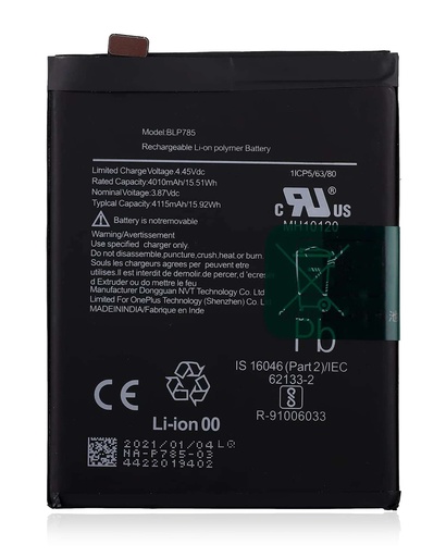 Batterie pour Oneplus Nord 4G - BLP785