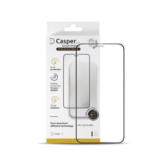 Verre trempé clair pour iPhone 13 - 13 Pro - 14 - Casper Pro Silicone