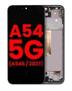Bloc écran OLED avec châssis pour SAMSUNG A54 5G A546 2023 - Aftermarket Plus - Graphite