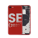 Châssis avec nappes pour IPhone SE 2022 - Grade A - avec logo - Rouge - original occasion
