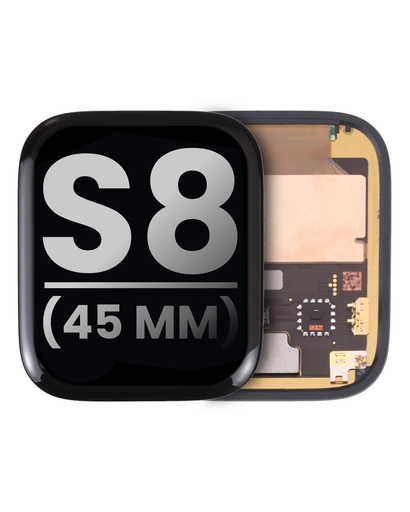 Bloc écran OLED avec support pour Apple Watch Serie 8 - 45 mm - Grade A