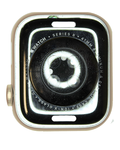 [107082052152] Boitier compatible Apple Watch Serie 8 - 41 mm - Aluminum-Lumière Stellaire - Version GPS - Grade A