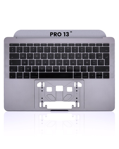 [6776.5381] Top case avec clavier AZERTY pour MacBook Pro 13" Retina A1708 - Fin 2016 - Milieu 2017 - Space Gray