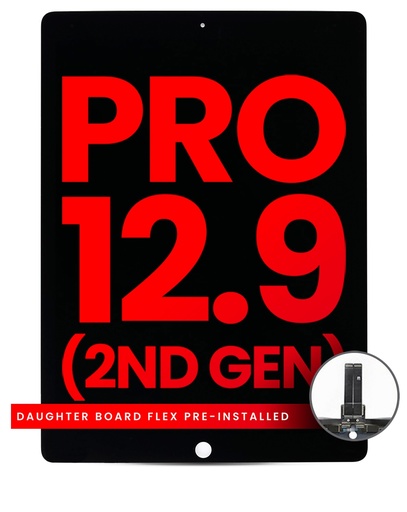 [107082006407] Bloc écran LCD et tactile compatible iPad Pro 12,9 2e Gen - Aftermarket Plus -Noir
